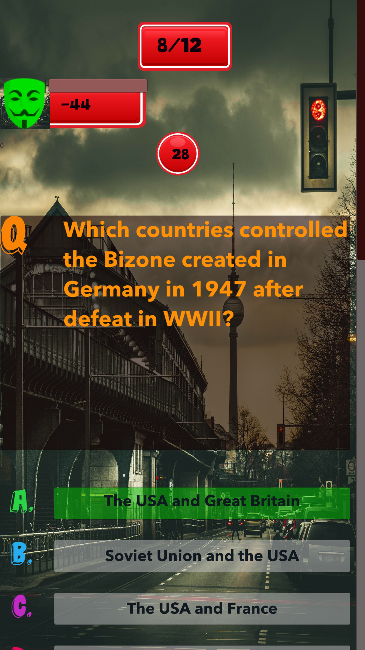 Android application Germany Knowledge test screenshort