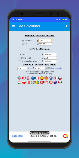 Calculadora para Paypal (fees) 3