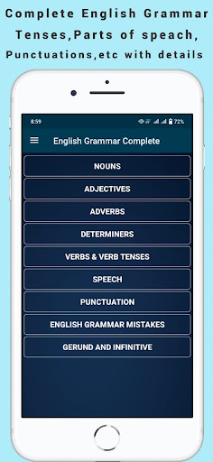 Android application Complete English grammar Book screenshort