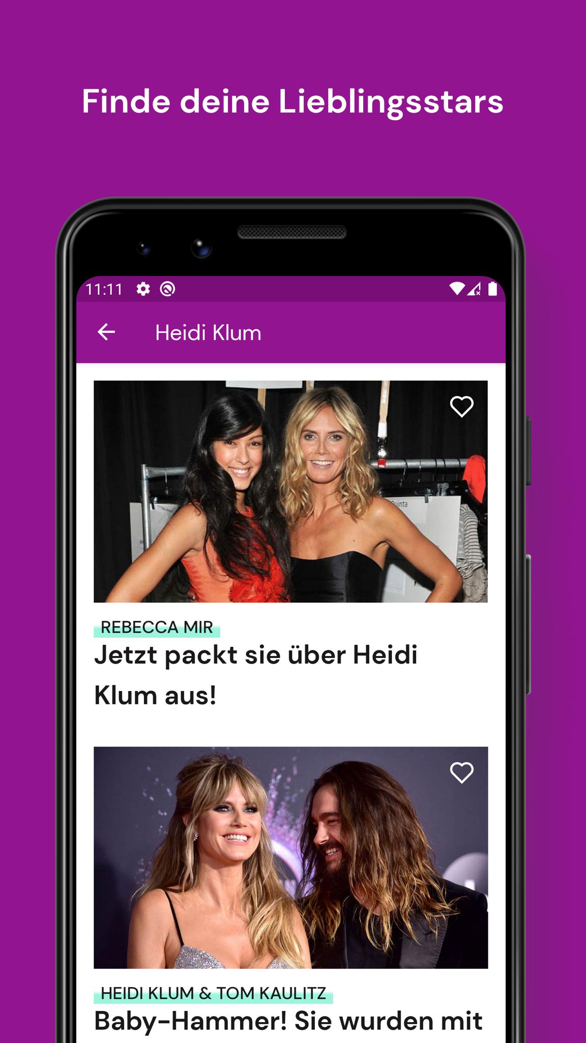Android application InTouch - Promi-News für Dich! screenshort