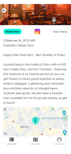 Urbanite: Pub listings app Screen 3