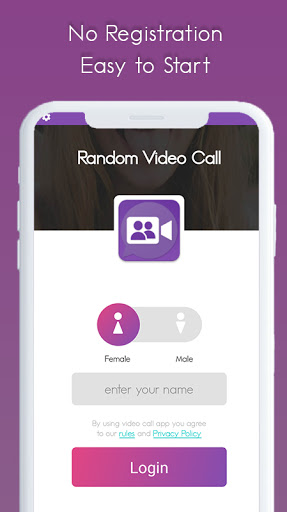 Android application Random Video Call - Girls Rand screenshort