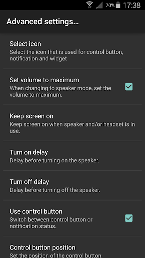 Auto Speaker Screen 2