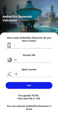 Aetherflux Calculator Screen 2