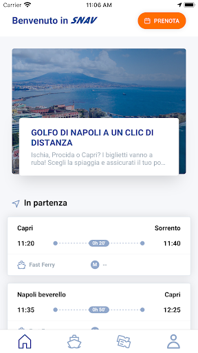 SNAV - Collegamenti Marittimi Screen 2
