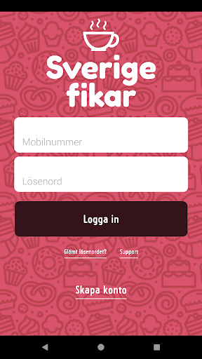 Android application Sverige fikar screenshort