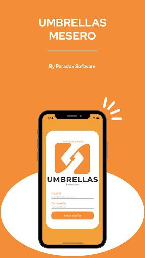 Android application Umbrellas Mesero screenshort