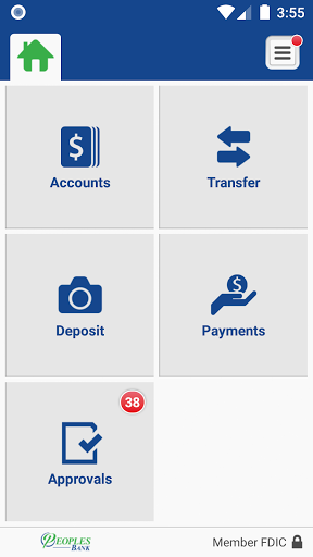 MyPeoplesBank Business Screen 3