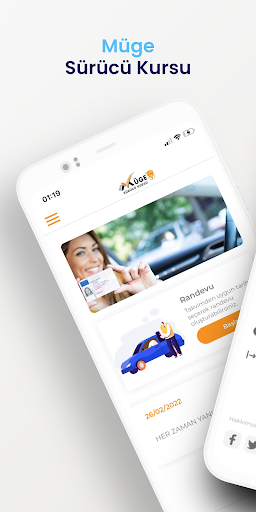 Android application Müge Sürücü Kursu screenshort