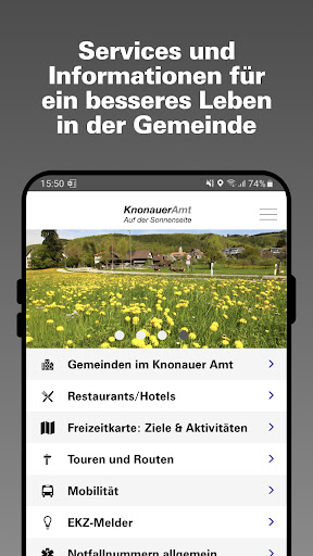 Android application Knonauer Amt screenshort