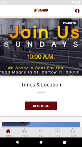 Android application St. James A.M.E. Church Bartow screenshort