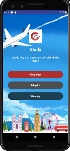 Android application Glody screenshort