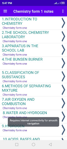 Chemistry notes: form one Screen 2