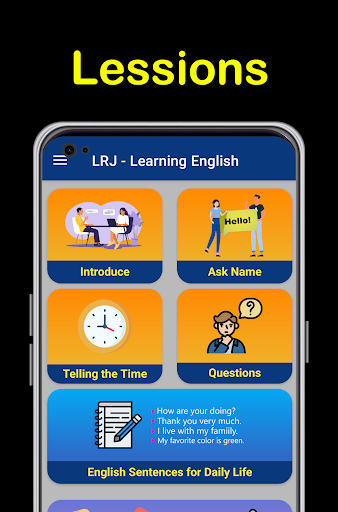 Android application LRJ Learning English screenshort