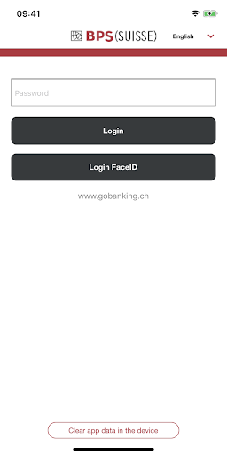 BPS SUISSE GoBanking Screen 2