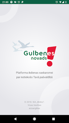 Android application GulbeneLV screenshort