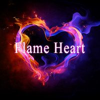 Симпатичные обои Flame Heart