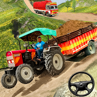 Cargo Tractor Trolley Simulator Farming Game 2
