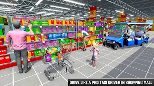Taxi Shopping Mall Game: City Shopping Games 2021 screenshot 1