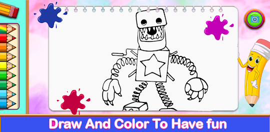 Boxy Boo Play Time Coloring