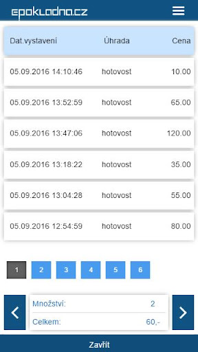 ePokladna.cz Screen 3