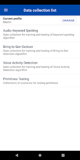 Android application Crowd-based Data Collection screenshort