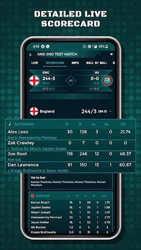 Cricket Live Score - WC 2024 Screen 3