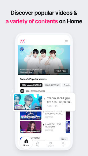 Screenshot of Mnet Plus