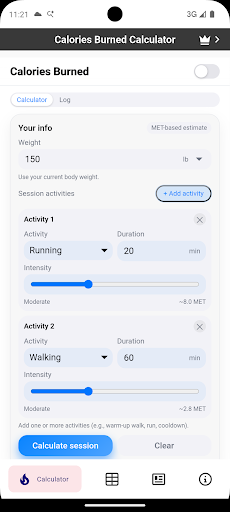 Calories Burned Calculator