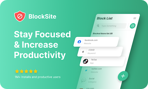 BlockSite - Stay Focused & Control Your Time 1.8.7.4132 Screenshots 1