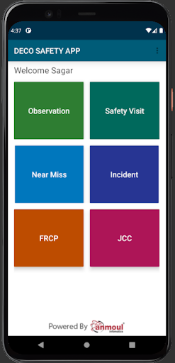 DECO Safety App Screen 2