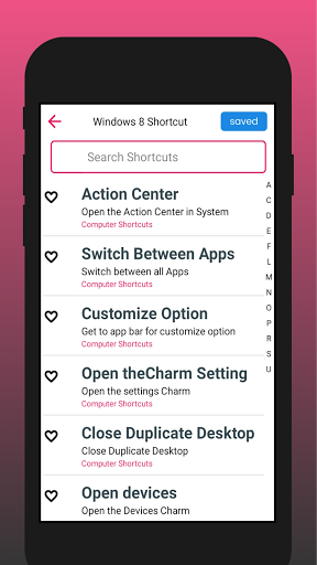 Computer shortcut keys