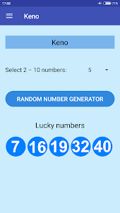Belgian Lottery random numbers