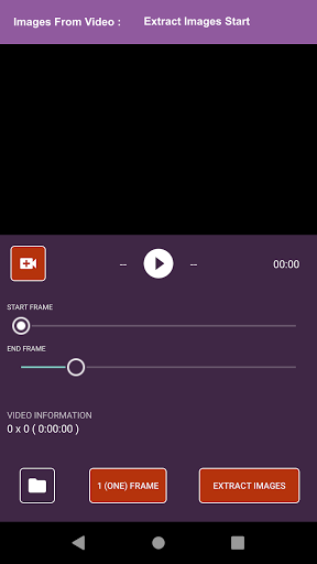 Android application Images From Video screenshort