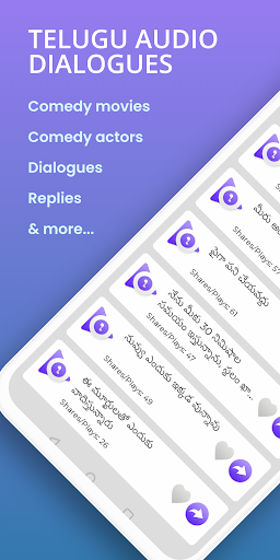 Android application Telugu Punch Audio Dialogues screenshort