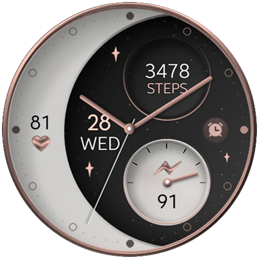 Moon Rose Gold v2 watch face logo