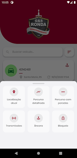 Ronda Rastreamento Screen 2