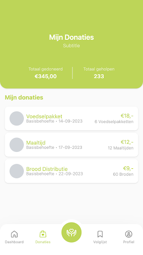 Android application HumaniCare screenshort