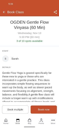 Higher Ground Hot Yoga Screenshot 3 - AppWisp.com