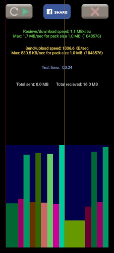 Server US speed test Screen 3