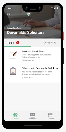 Android application Devonalds Solicitors screenshort