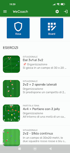 Android application WeCoach screenshort