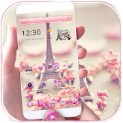 Paris Tower Theme Pink Love  Icon