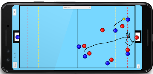 Water Polo Tactic Board Screen 3