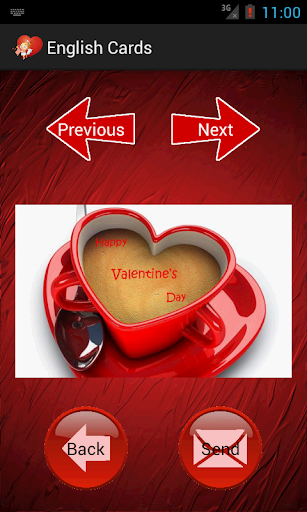 Valentines Day Cards & SMS Screen 3