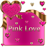 Pink Love Go SMS Theme icon