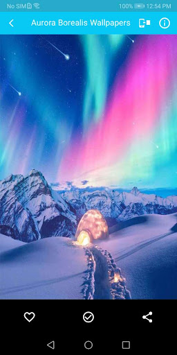 Northern Lights Wallpaper Screen 2
