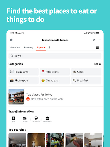 Screenshot of Wanderlog - Trip Planner App