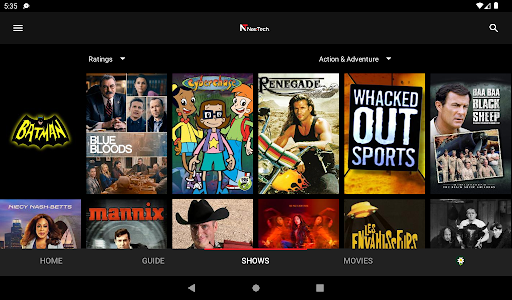 Screenshot of Nex-Tech TV Now