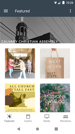 Android application Calvary Christian Assembly screenshort